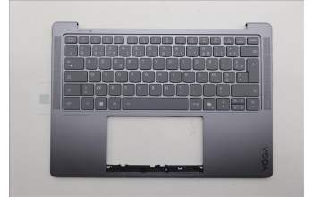 Lenovo 5CB1R68313 C-Cover with keyboard, French, Luna Grey, Puresight Logo, US