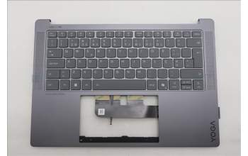 Lenovo 5CB1R71129 C-Cover with keyboard, Portuguese, Luna Grey, UK