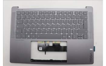 Lenovo 5CB1R71133 C-Cover with keyboard, French, Luna Grey, US