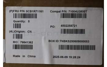 Lenovo 5CB1R71161 C-Cover with keyboard, Portuguese, Luna Grey, UK