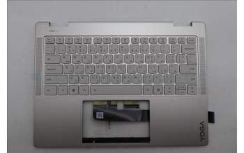 Lenovo 5CB1R71371 C-Cover with keyboard, Arabic, Seashell, Non-FingerPrint, Puresight Logo, US