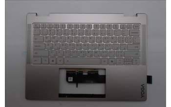 Lenovo 5CB1R83566 C-Cover with keyboard, Arabic, Seashell, Non-FingerPrint, Non-Puresight Logo, US