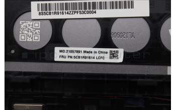 Lenovo 5CB1R91614 C-Cover with keyboard, English, Luna Grey, UMA, US