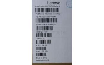 Lenovo 5CB1R99721 C-Cover with keyboard, US English Euro, Seashell, FingerPrint, Puresight Logo, US