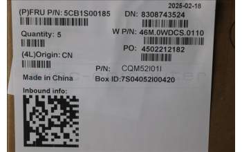 Lenovo 5CB1S00185 COVER Upper Case ASM_GER W21SJ AG BL U