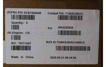 Lenovo 5CB1S00245 C-Cover with keyboard, Arabic, Tidal Teal, Non-Puresight Logo, US