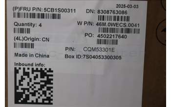 Lenovo 5CB1S00311 COVER Upper Case ASM_FRA W21SK AG BL H