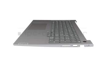5CB1S00377 original Lenovo clavier incl. topcase FR (français) gris/gris avec rétro-éclairage