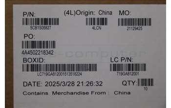 Lenovo 5CB1S05827 COVER COVER L 83KJ STRIP CR+CL