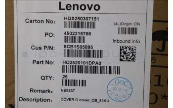Lenovo 5CB1S05895 COVER D cover_CB_83KU