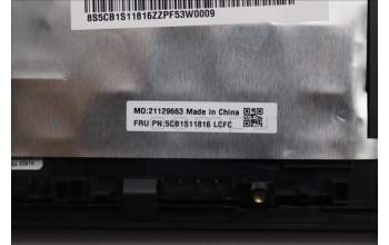 Lenovo 5CB1S11816 C-Cover with keyboard, Arabic, Eclipse Black, RGB Backlight, US