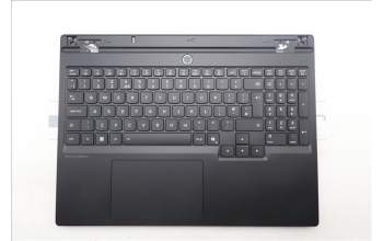 Lenovo 5CB1S24079 C-Cover with keyboard, UK English, Eclipse Black, RGB Backlight, Anodizing Sandblasting, UK