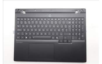 Lenovo 5CB1S31060 C-Cover with keyboard, Belgian, Eclipse Black, White Backlight, Painting, UK