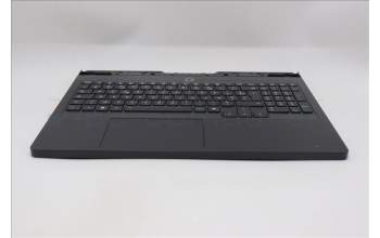Lenovo 5CB1S31112 C-Cover with keyboard, French, Eclipse Black, White Backlight, US