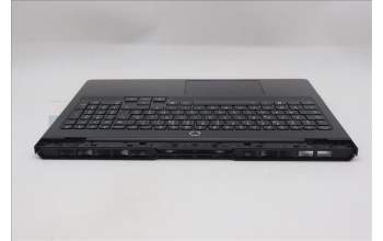 Lenovo 5CB1S31112 C-Cover with keyboard, French, Eclipse Black, White Backlight, US