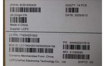 Lenovo 5CB1S55425 COVER FRU ME633_D_COVER_AL_28W w/SCW