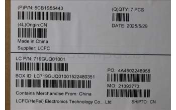 Lenovo 5CB1S55443 COVER MTS41_D_COVER_AL_WL_BK_ASSY