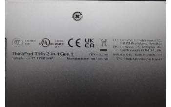 Lenovo 5CB1S55443 COVER MTS41_D_COVER_AL_WL_BK_ASSY