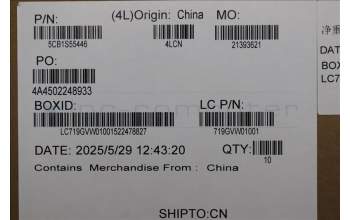 Lenovo 5CB1S55446 COVER FRU COVER MTS41_B_STRIP_COVER_ASSY