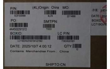 Lenovo 5CB1S55468 COVER MP6C0_HINGE_COVER_SUB_ASSY