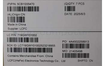 Lenovo 5CB1S55470 COVER FRU COVER D-Cover for WWAN