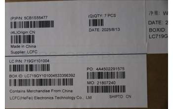 Lenovo 5CB1S55477 COVER MPV60_B_COVER_RGB_ASSY