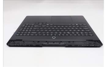 Lenovo 5CB1S57443 C-Cover with keyboard, US English Euro, Eclipse Black, White Backlight, US