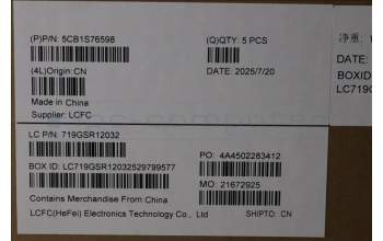 Lenovo 5CB1S76598 COVER Upper Case ASM_GER L 83M0AS