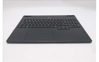 Lenovo 5CB1S76611 C-Cover with keyboard, Spanish, Eclipse Black, White Backlight, Anodizing Sandblasting, UK