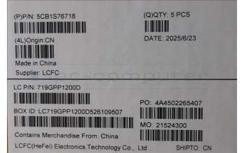 Lenovo 5CB1S76718 C-Cover with keyboard, French Arabic, Eclipse Black, RGB Backlight, UK