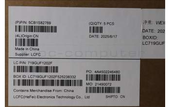 Lenovo 5CB1S82769 C-Cover with keyboard, Arabic, Eclipse Black, RGB Backlight, Anodizing Sandblasting