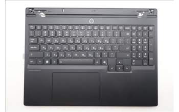 Lenovo 5CB1S82781 C-Cover with keyboard, Hebrew, Eclipse Black, RGB Backlight, Anodizing Sandblasting