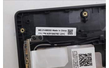 Lenovo 5CB1S82782 C-Cover with keyboard, Hungarian, Eclipse Black, RGB Backlight, Anodizing Sandblasting