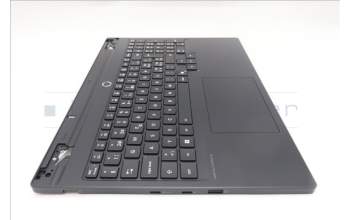 Lenovo 5CB1S82793 C-Cover with keyboard, Switzerland, Eclipse Black, RGB Backlight, Anodizing Sandblasting