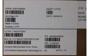 Lenovo 5CB1S82834 C-Cover with keyboard, English, Eclipse Black, Anodizing Sandblasting, US