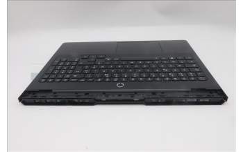 Lenovo 5CB1S87241 C-Cover with keyboard, French, Eclipse Black, White Backlight, US