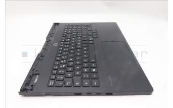 Lenovo 5CB1S87241 C-Cover with keyboard, French, Eclipse Black, White Backlight, US