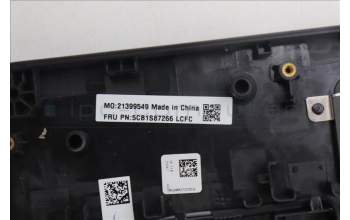 Lenovo 5CB1S87266 C-Cover with keyboard, Czech Slovakian, Eclipse Black, RGB Backlight