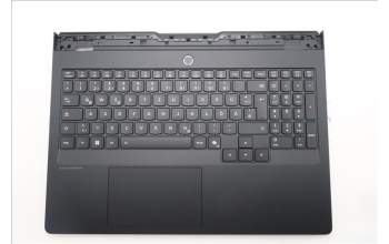 Lenovo 5CB1S87273 C-Cover with keyboard, German, Eclipse Black, RGB Backlight, UK