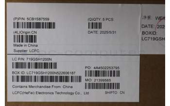 Lenovo 5CB1S87559 C-Cover with keyboard, Spanish, Eclipse Black, RGB Backlight