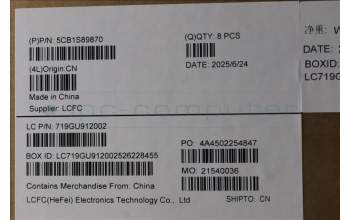 Lenovo 5CB1S89870 Cover, 83F1, A-COVER, OLED_IR