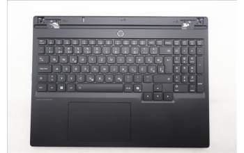 Lenovo 5CB1S89894 C-Cover with keyboard, Slovenian, Eclipse Black, RGB Backlight, Anodizing Sandblasting, UK