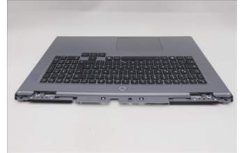 Lenovo 5CB1S90396 C-Cover with keyboard, German, Luna Grey, White Backlight