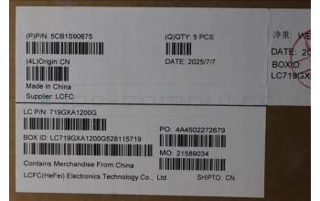 Lenovo 5CB1S90675 C-Cover with keyboard, Greek, Eclipse Black, US