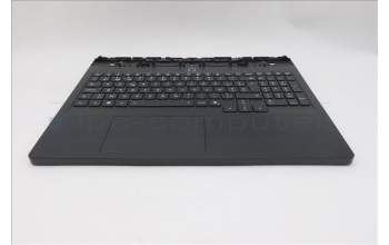 Lenovo 5CB1T18654 C-Cover with keyboard, Belgian, Eclipse Black , RGB Backlight, UK