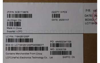 Lenovo 5CB1T18676 C-Cover with keyboard, Slovenian, Eclipse Black , RGB Backlight, UK