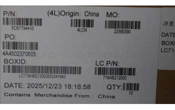 Lenovo 5CB1T94410 COVER COVER L 83SK STRIP_COVER