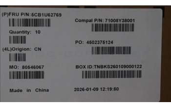 Lenovo 5CB1U62769 COVER Lower Case C 83SG LG