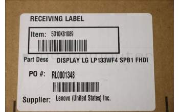 Lenovo 5D10K81089 LG LP133WF4 SPB1 FHDI AG S NB