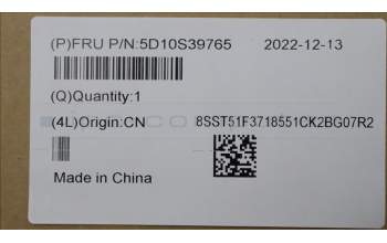 Lenovo 5D10S39765 DISPLAY LCD MODULE C82UD LAIBAO+BOE